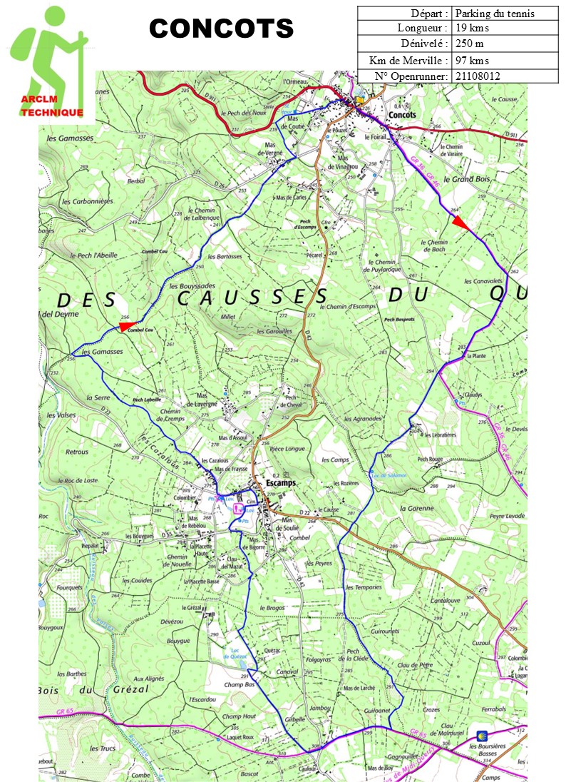Randonnée à la journée Concots - Repas tiré du sac